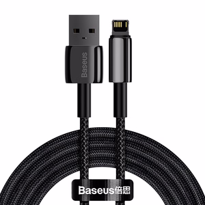 Baseus kabelis Tungsten USB - Lightning 2,0m 2,4A melns