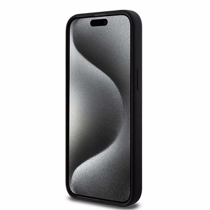 Karl Lagerfeld Silikona Karl&Choupette Ring MagSafe viedtālruņa apvalks iPhone 15 Pro Max - melns