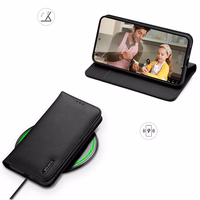 Dux Ducis Hivo viedtālruņa apvalks Samsung Galaxy S25 Edge ar atveramu vāciņu un RFID aizsardzību - melns