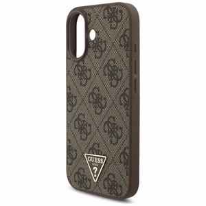 Guess 4G Strap Triangle Logo Magnētiskais viedtālruņa apvalks iPhone 17 - brūna