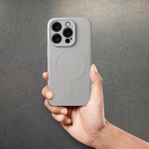 SILICONE MAG COVER viedtālruņa apvalks saderīgs ar MagSafe iPhone 15 Pro titāna