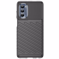 Thunder Case paredzēts Motorola Moto G62 5G silikona aizsargapvalks melns