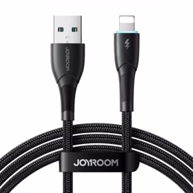 USB Kabelis Joyroom "SA32-AL3" Melns "Lightning" 100cm (līdz 3A)