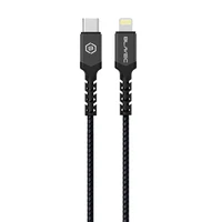 Kabelis Blavec Cable Raptor pīts - Type-C uz Lightning - PD 20W 2,4A 0,25 m Apple CarPlay (CRA-CL24BG025) melns-pelēks