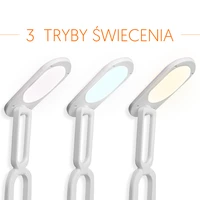 Saliekama LED galda lampa 10W, 3000/4500/6000K, 1200mAh, rozā, LTC