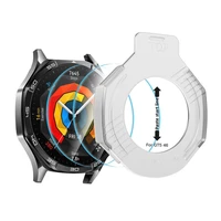 Tech-Protect Easy Set+ 2 komplekts rūdītais stikls Huawei Watch GT 5 46 mm - caurspīdīgs