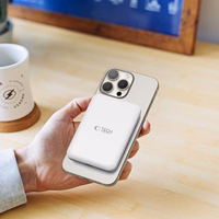 Tech-Protect LifeMag PB10 portatīvais lādētājs ar MagSafe 5000mAh 15W USB-C ports - balta + USB-C kabelis