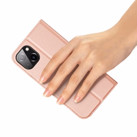 Viedtālruņa apvalks Skin Pro Wallet Case iPhone 15 Plus - rozā