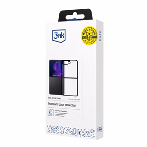 3mk Satin Armor Case+ для Samsung Galaxy Z Flip 7 - прозрачный чёрный