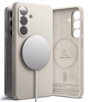 Ringke Silikona MagSafe Maciņš for Samsung Galaxy S26 - bēšs