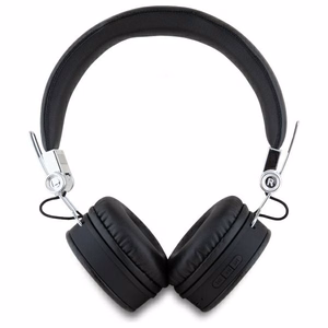 Guess Bluetooth ENC GUBH70PGTSPSK uz ausīm austiņas melnas/melnas graudainas klasiskās apaļās formas