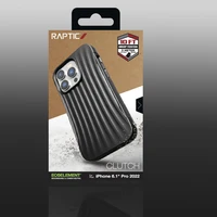 Raptic X-Doria Clutch viedtālruņa apvalks iPhone 14 Pro aizmugure melna