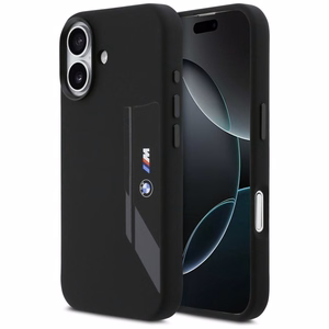 BMW M Silicon Vertical Logo MagSafe macins iPhone 17 - melns