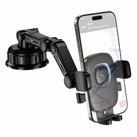 Automašīnas tālruņa turētājs Hoco H89 (instrumentu panelis), melns