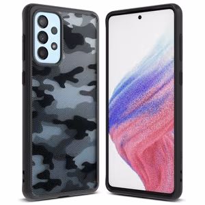 Ringke Fusion Matte TPU viedtālruņa apvalks ar rāmi Samsung Galaxy A73 melns