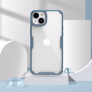 Nillkin Nature Pro TPU apvalks viedtālrunim Iphone 15 Plus caurspīdīgs zilais