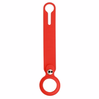 Silikona cilpa Airtag sarkana