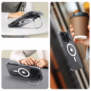 Tech-Protect MagStand MagSafe apvalks iPhone 16 Pro - caurspīdīgs