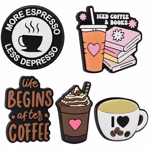 3D uzlīme Coffee 5 gab. komplekts