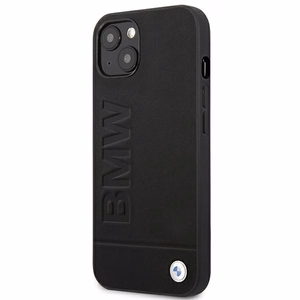 BMW BMHCP14MSLLBK iPhone 14 Plus 6.7 - melns ādas uzspiedums
