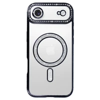 Viedtālruņa apvalks Bling Magsafe Case for Iphone 17 Air - melns