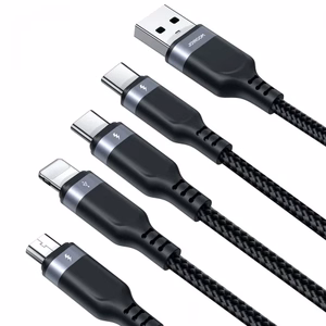 USB kabelis Joyroom 4in1 / S-1T4018A18 melns 120cm