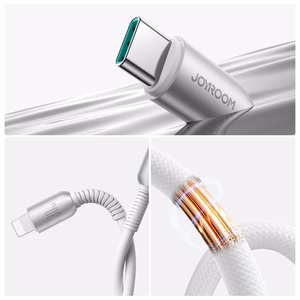 Kabel USB-C Lightning Joyroom S-A51 30W, 1.2m pelēks