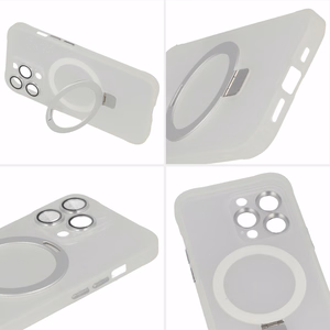 Tel Protect Magical Magsafe Stand Case for Iphone 15 Pro Max silver