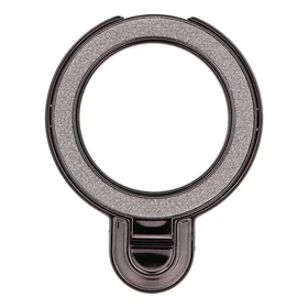 Viedtālruņa statīvs Circle GLITTER - uzlīmējams - melns