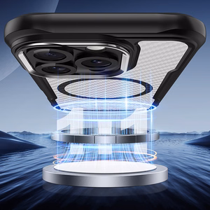 Leading Series MagSafe Silikoniskais apvalks iPhone 16 Pro Max - melns