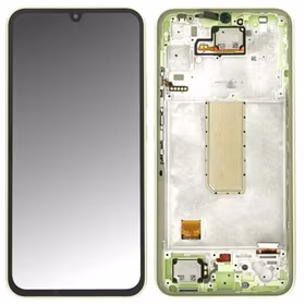 LCD screen Samsung A346 A34 5G 2023 ar touch screen un frame Lime original (service pack)