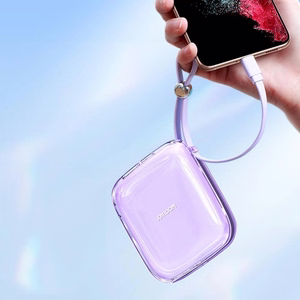 Joyroom JR-L005 10000mAh Lightning USB-A Power Bank - фиолетовый