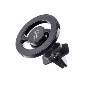BLUE STAR magnētiskais automobiļa turētājs gaisa ventilācijai saderīgs ar MagSafe CLAMP melns