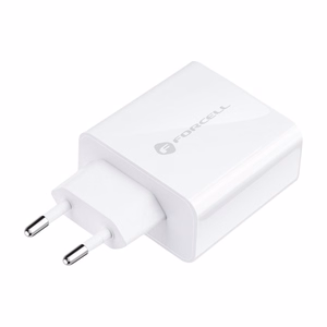 FORCELL F-ENERGY TFK-TC-45WPD ceļojumu lādētājs Type C PD QC4.0 3A 45W balts