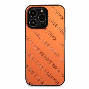 Karl Lagerfeld Perforated Allover Чехол для iPhone 13 Pro / 13 6.1" - оранжевый