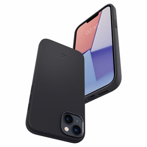 Spigen Silicone Fit Mag viedtālruņa apvalks ar MagSafe iPhone 14 Plus - melns