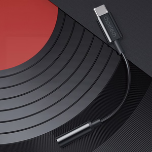 Adapteris Choetech AUX003 USB-C uz 3.5mm audio ligzdas adapteris (melns)