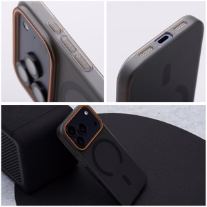 Maciņš Honor 600 LITE Go Orange saderīgs ar MagSafe melns