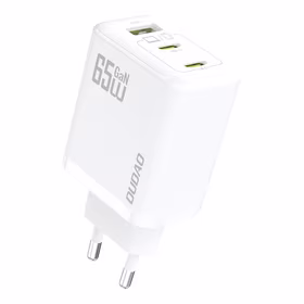 Dudao A29 65W GaN sienas lādētājs 2 x USB-C + 1 x USB-A - balts