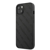 Karl Lagerfeld KLHCP13SPTLK iPhone 13 mini 5,4 "melns cietais apvalks Perforēts Allover