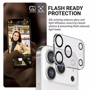 Crong Lens Shield kameras objektīvu stikla aizsargs iPhone 17 Pro