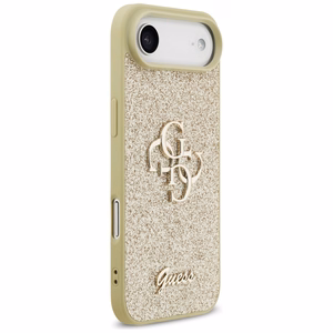 Guess Fiksēts Spīdīgs Liels 4G viedtālruņa apvalks iPhone Air - zelta