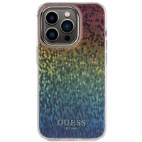 Guess IML Faceted Mirror Disco Iridescent viedtālruņa apvalks iPhone 14 Pro - daudzkrāsains