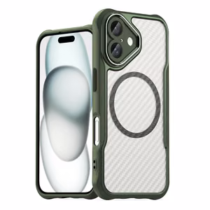 Leading Series Magnētiskais silikona viedtālruņa apvalks iPhone 16 Plus - zaļa