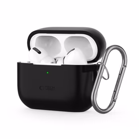 Tech-Protect silikona āķa apvalks Apple AirPods Pro 1 / 2 - melns