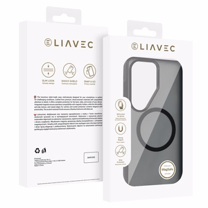 Liavec Soft Maciņš Metal Frame for Samsung Galaxy S26 Ultra melns