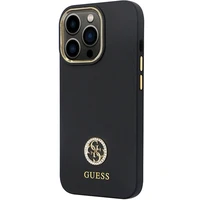Guess GUHCP13XM4DGPK iPhone 13 Pro Max 6.7" melns/melns hardcase Silicone Logo Strass 4G