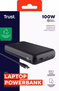 Trust Laro - 100 W laptop power bank (melns)
