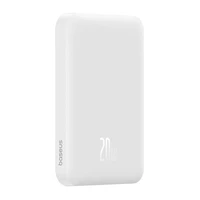 Magnētiskā mini zibspuldze Baseus 5000mAh, USB-C 20W (balta)