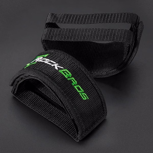Rockbros GZT1001BK velosipēda pedāļu siksnas, 2 gab. - melnas